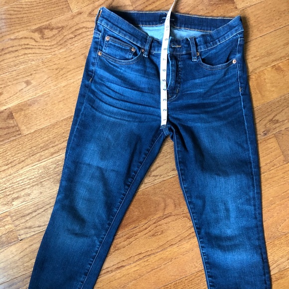 J Crew dark wash toothpick jeans size 29 petite - Picture 4 of 4